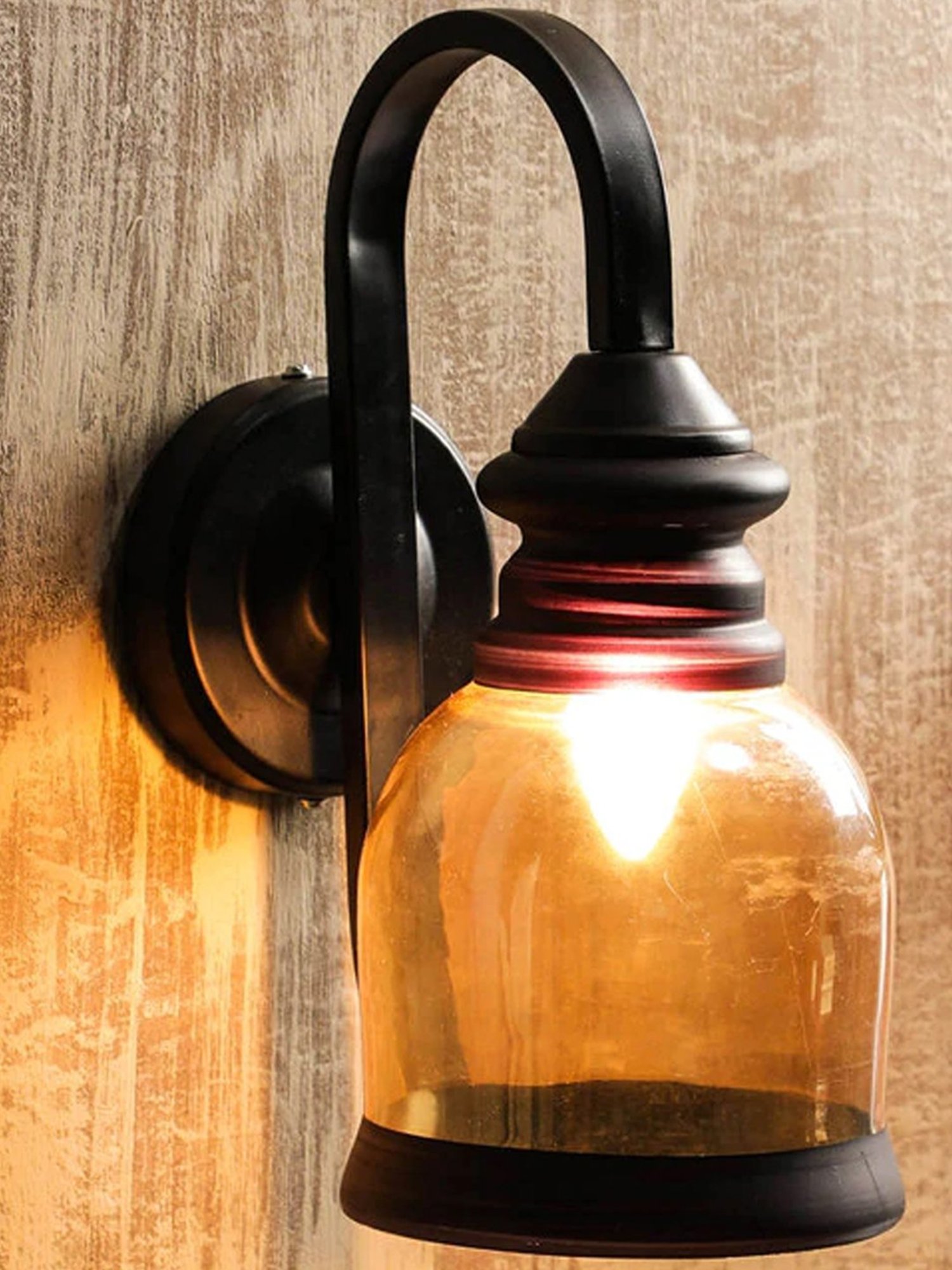 DecorativeRay Copper & Black Wall Light - Set of 1