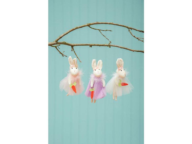 C&F Home Bunny Girls Easter Ornament, A/3