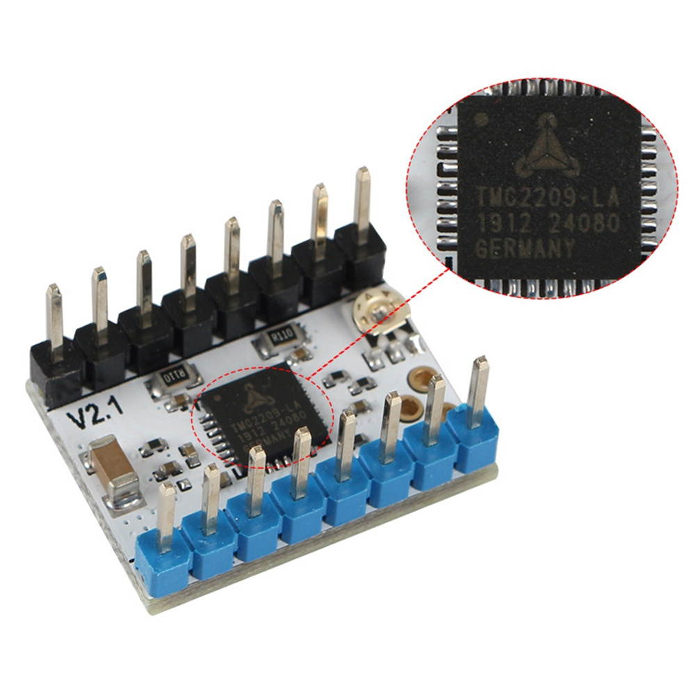 Stepper Motor Driver TMC2209 V2.1 Stepsticks for 3D Printer Mute Replacement 2.8A 1set