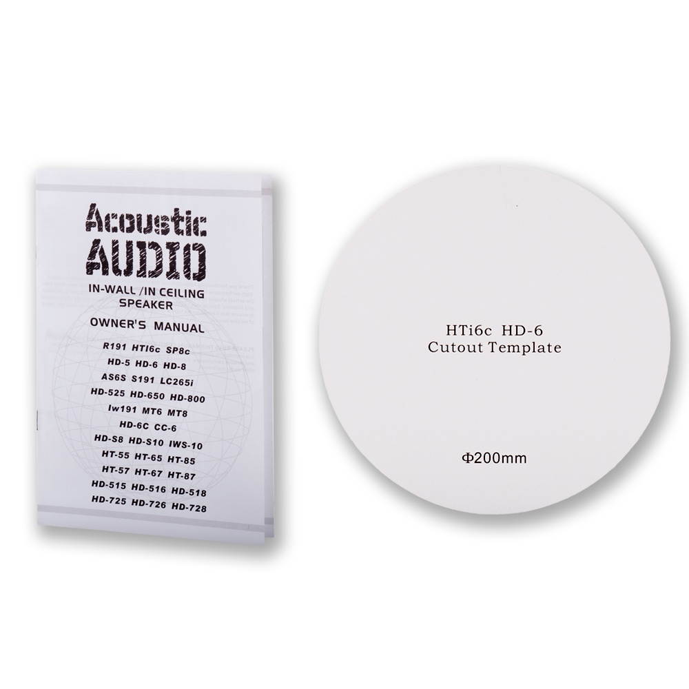 Acoustic Audio HTI-6C Bluetooth Flush Mount In Ceiling 6.5" Powered Speaker Pair