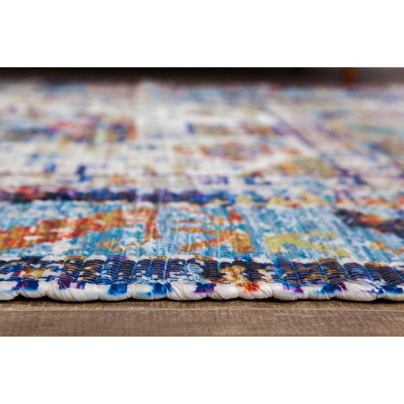 4'x6' Tarom Distressed Rug with Multiple Fringe - Anji Mountain