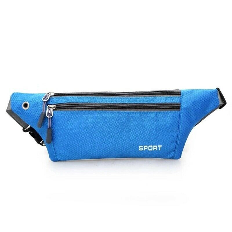 Waterproof Running Belt Fanny Pack Waist Pouch Outdoor Camping Hiking Zip Bag