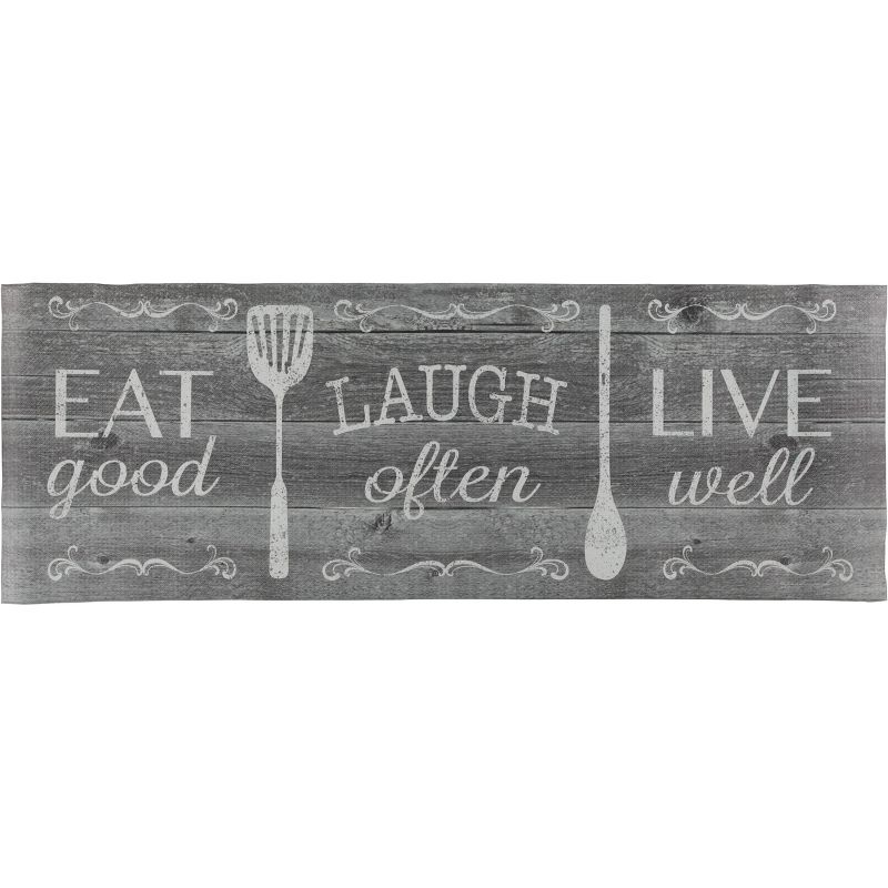 20"x34" Medallion Accent Kitchen Rug Blue - Threshold™