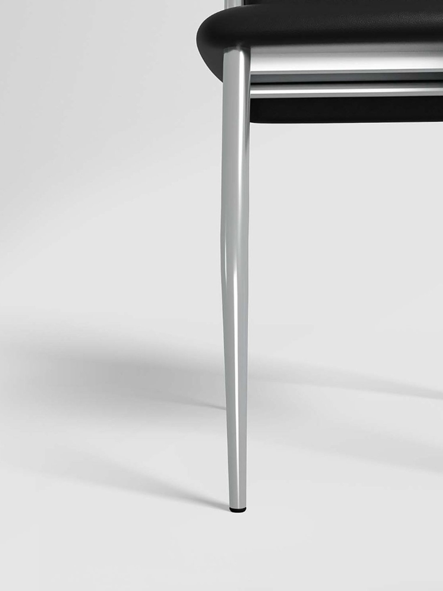 Godrej Interio Tia Black Mild Steel Dining Chair (Set of 2)