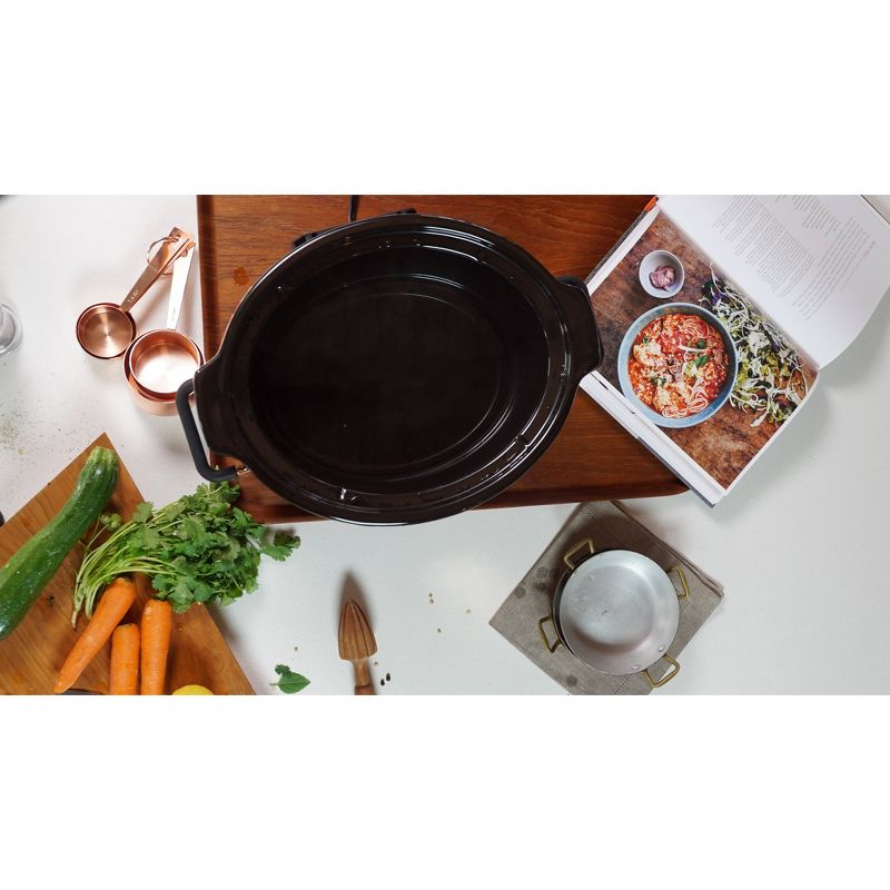 CRUX 6qt Programmable Slow Cooker - Gray