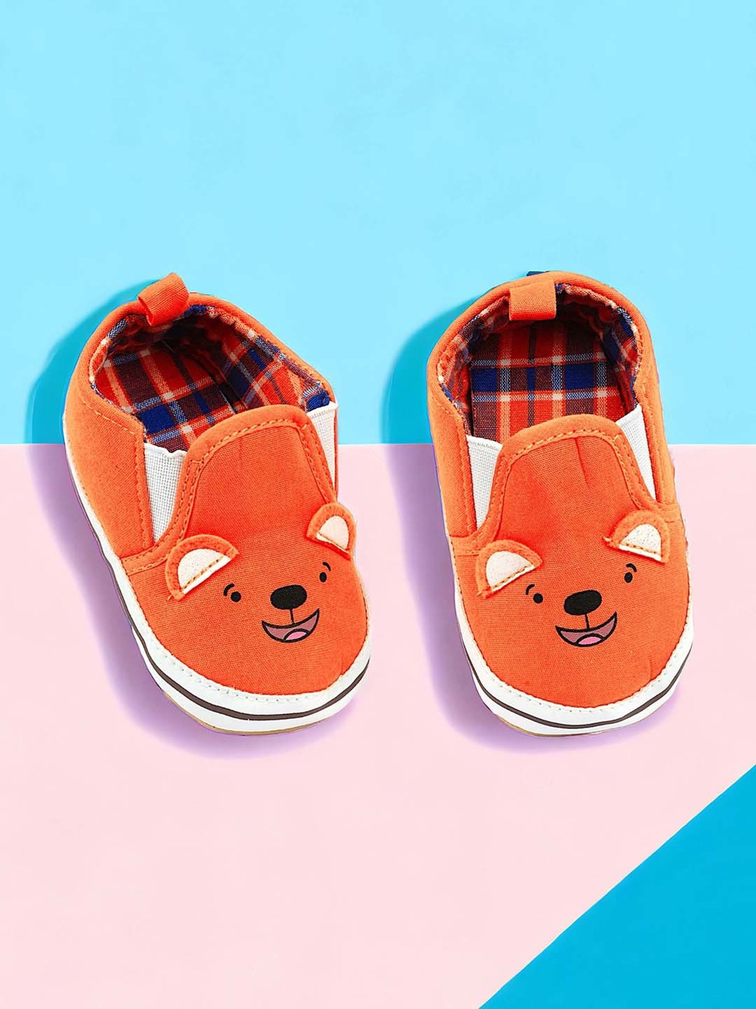 Baby Moo Kids Orange Casual Slip-Ons