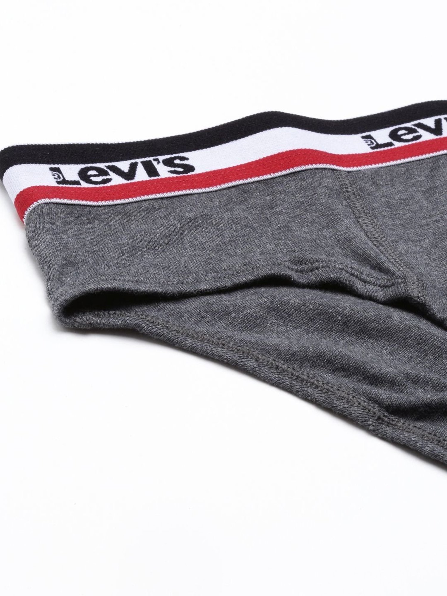 Levi's Grey Cotton Regular Fit Briefs