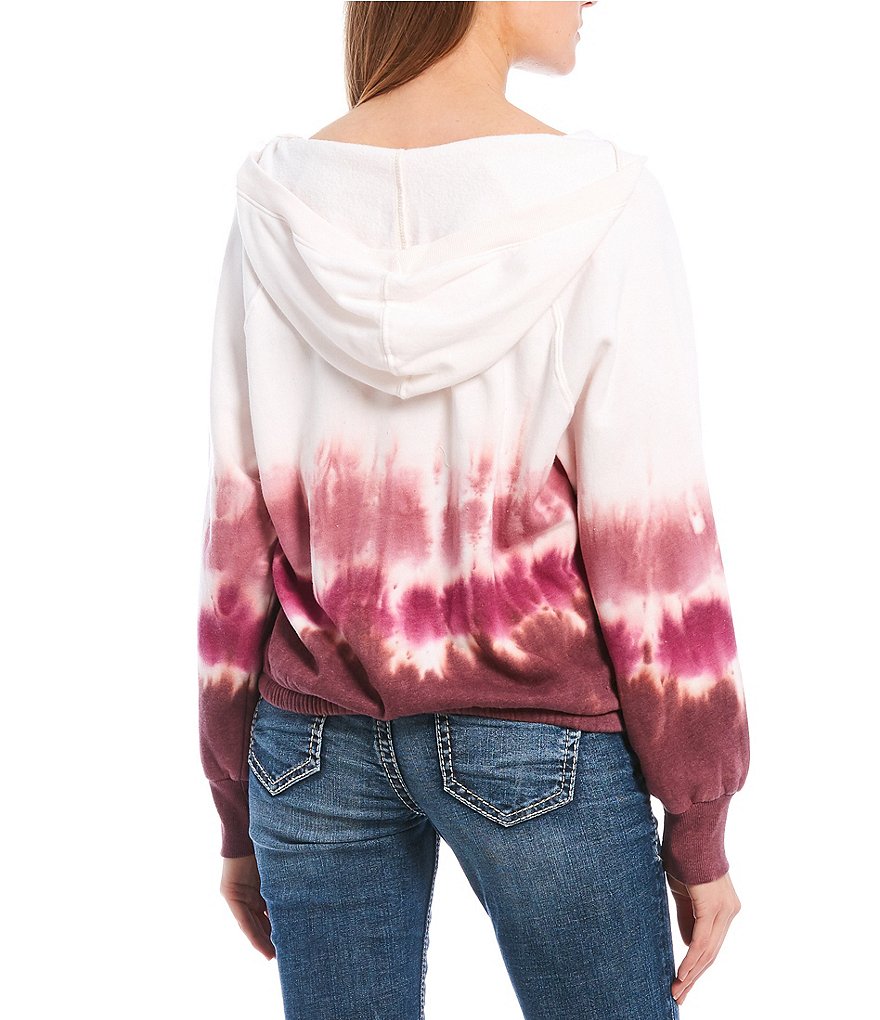 Love On A Hanger Tie-Dye Banded Hoodie