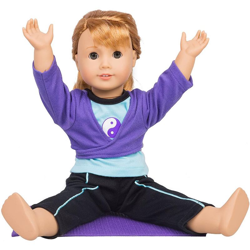 Dress Along Dolly Yoga Outfit for American Girl Doll