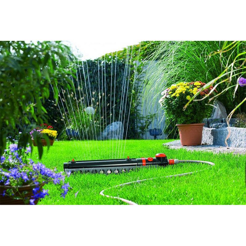 Gardena 1979 AquaZoom 3900 Foot Coverage Outdoor Lawn Garden Oscillating Sprinkler, Adjustable Controls (2 Pack)