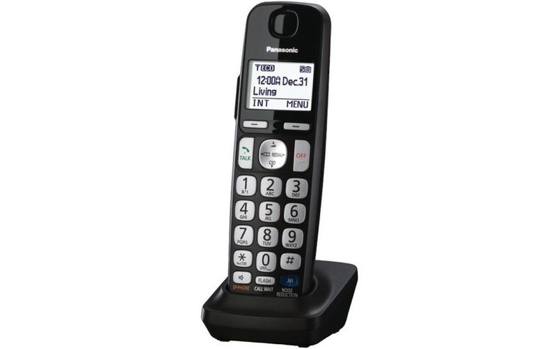 Panasonic 2 Handset Cordless Phone - Black (KX-TGC352B)
