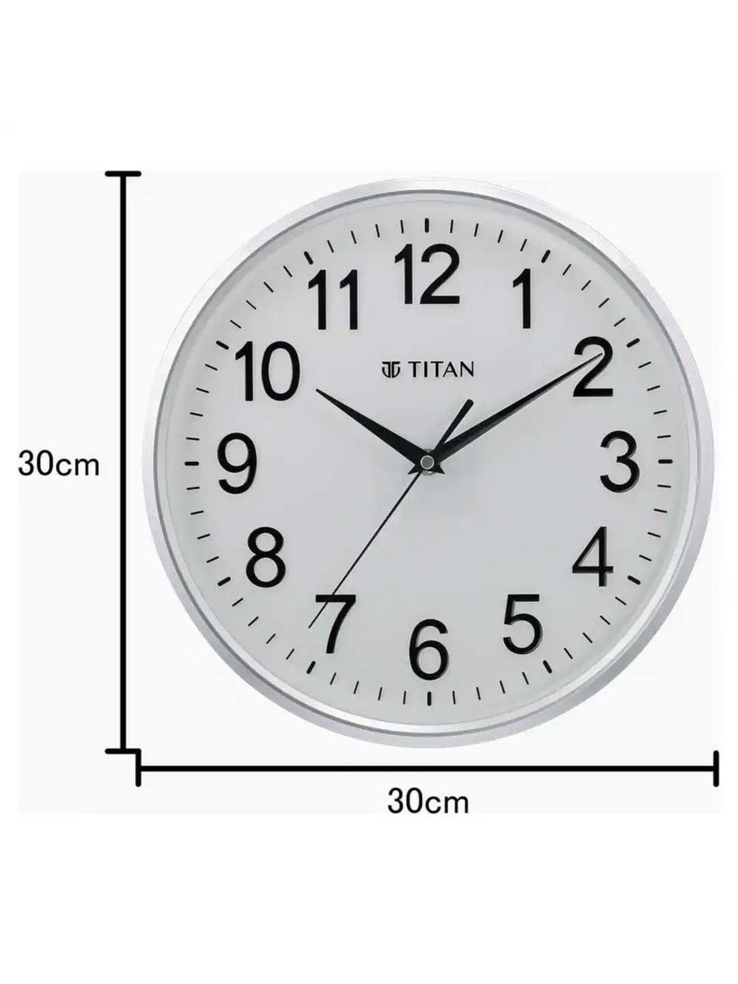 SEIKO classic black plastic wall clock with sweep movement