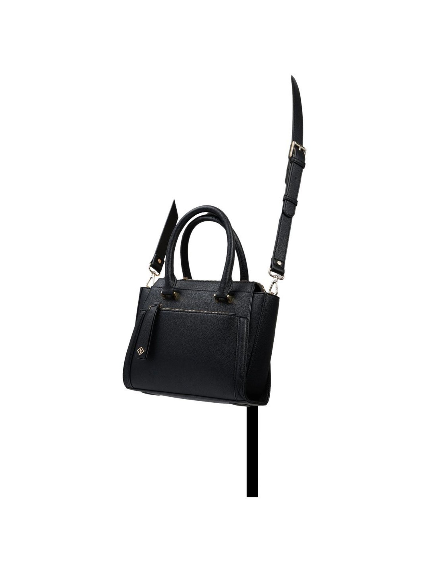 Call It Spring Black Solid Small Handbag