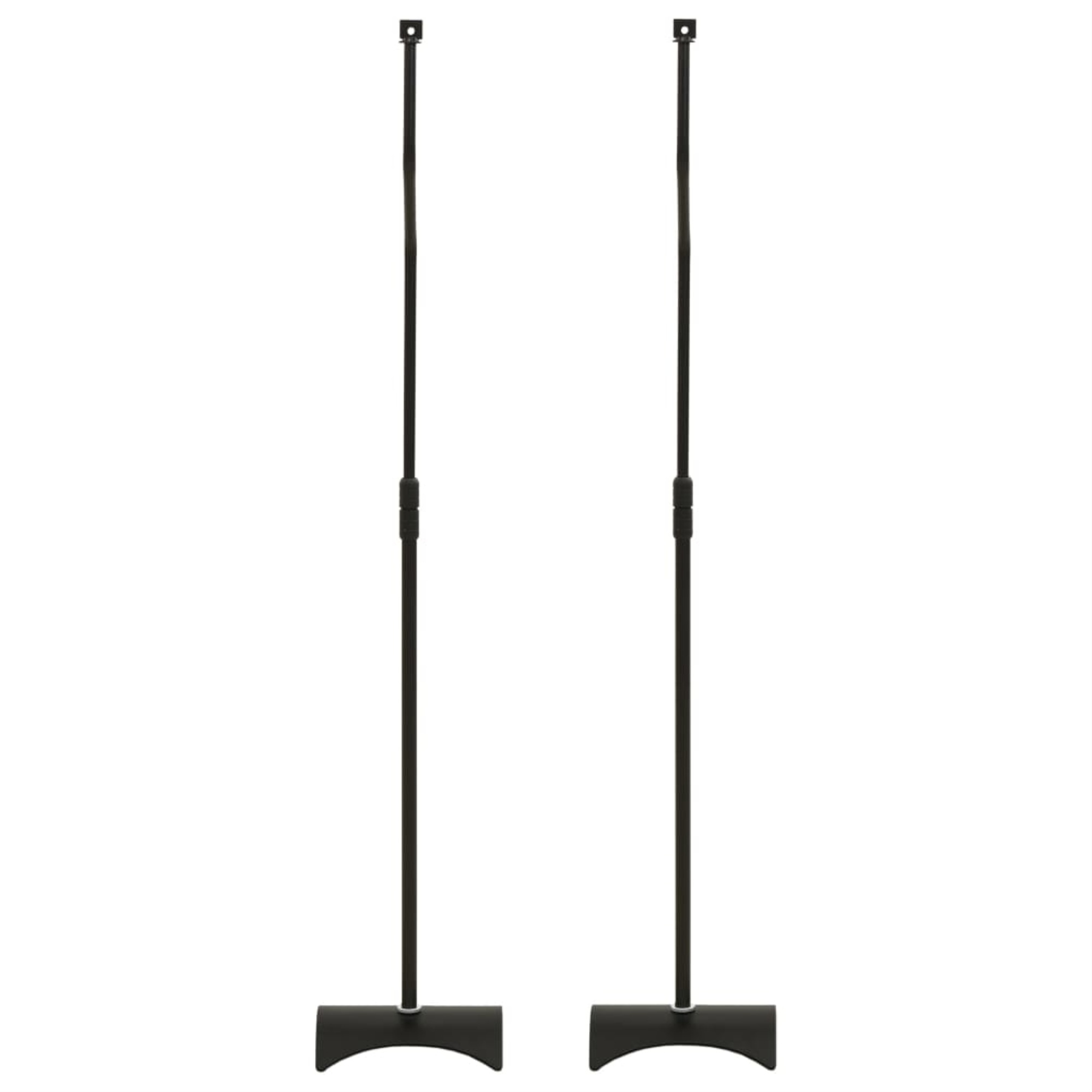 vidaXL Universal Speaker Stand Black 2 pcs