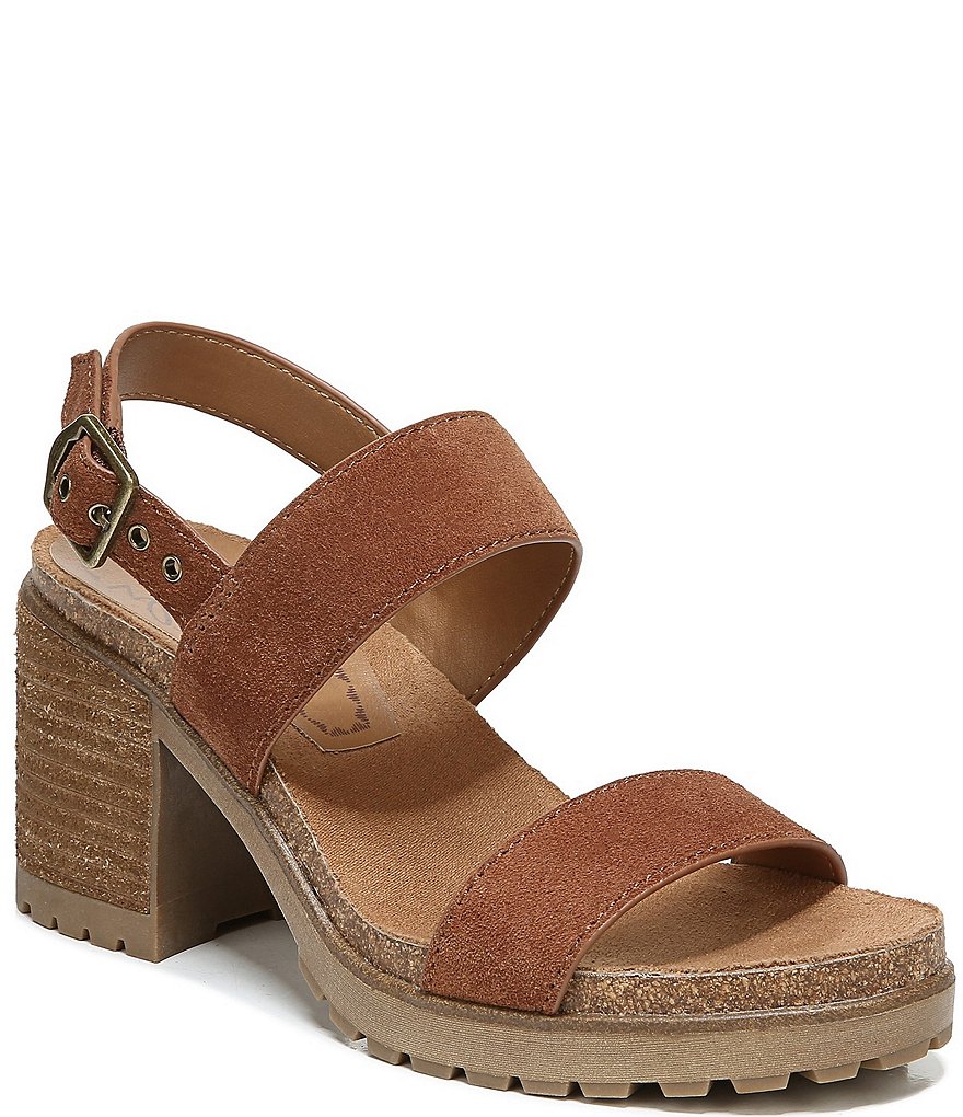 Zodiac Lola Suede Block Heel Sandals
