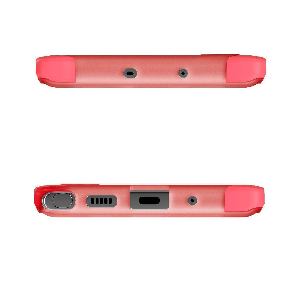 Ghostek Cloak Designed for Samsung Note 10 Case Clear Tough Bumper Protector Cover Luxury Design Supports Wireless Battery Charging Raised Bezel for Extra Screen Protection 2019 Note10 - (Blue/Gold)