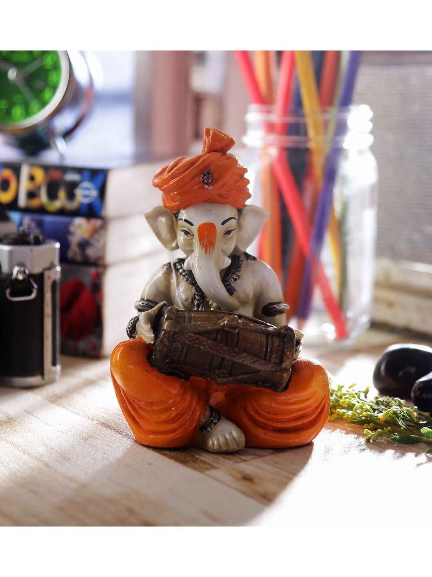 eCraftIndia Lord Ganesha playing Dholak