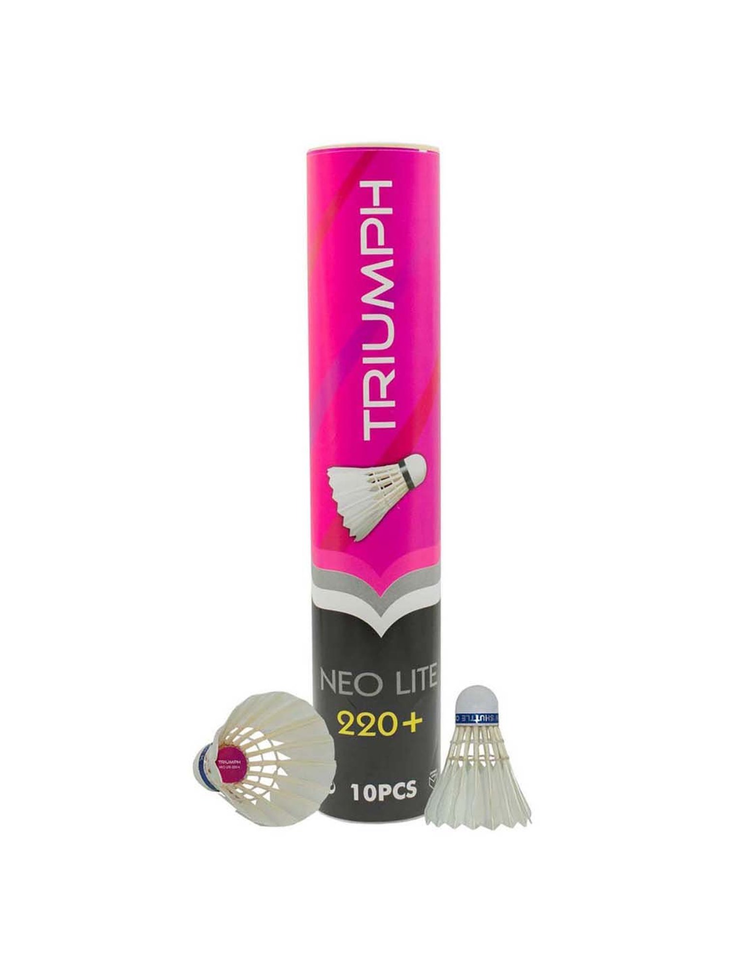 Triumph Multicolored Badminton Racquets with Shuttlecock for Adults (Set of 2)