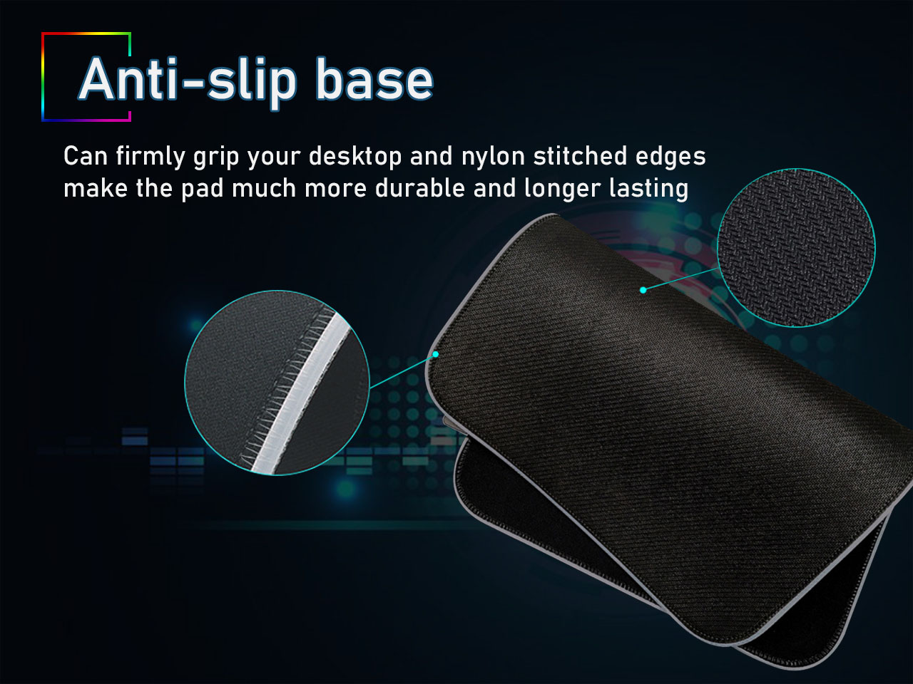 Large RGB Gaming Mouse Pad - 14 Light Modes Extended Computer Keyboard Mat with Durable Stitched Edges, High-Performance Mouse Pad Optimized for Gamer 31.5X 11.8in