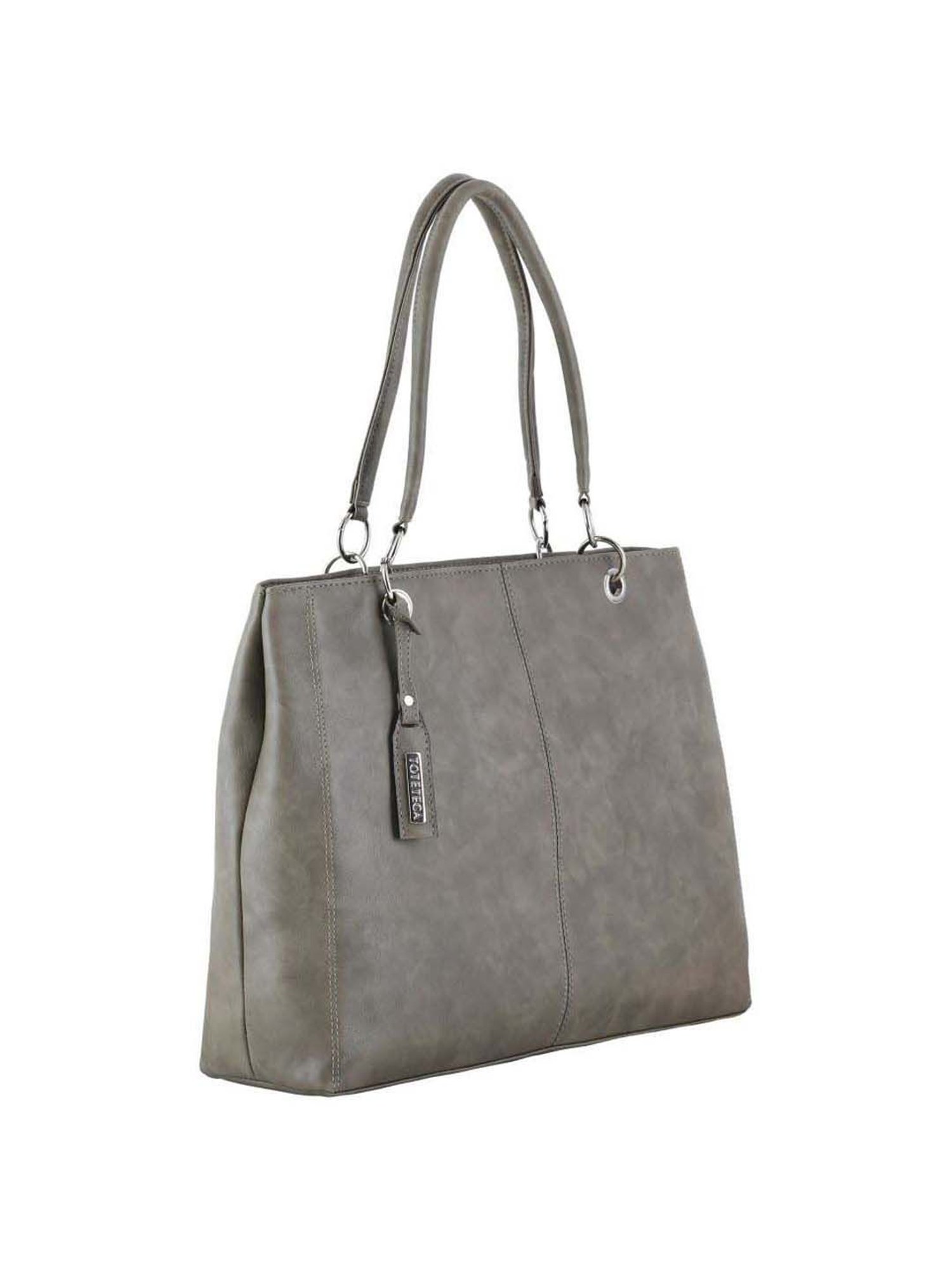 Toteteca Green Solid Medium Tote Handbag