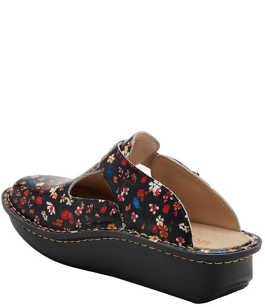 Alegria Classic Kindred Printed Leather Clogs