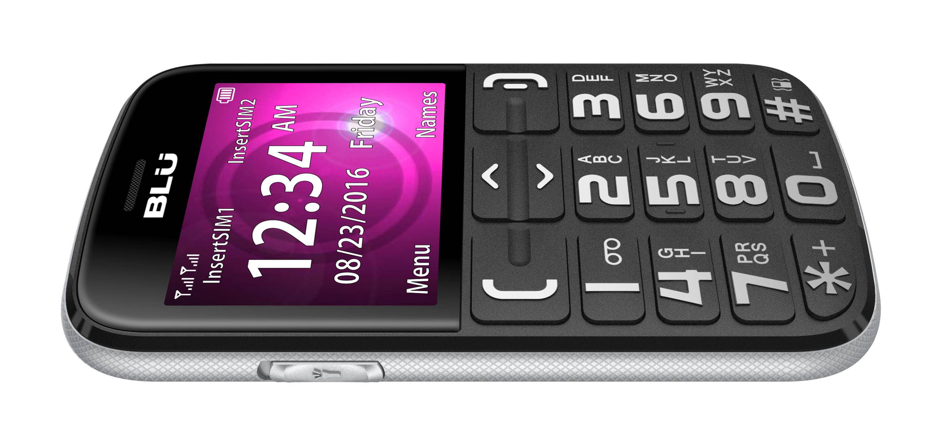 BLU Joy J010 Unlocked GSM Senior Friendly Phone - Black