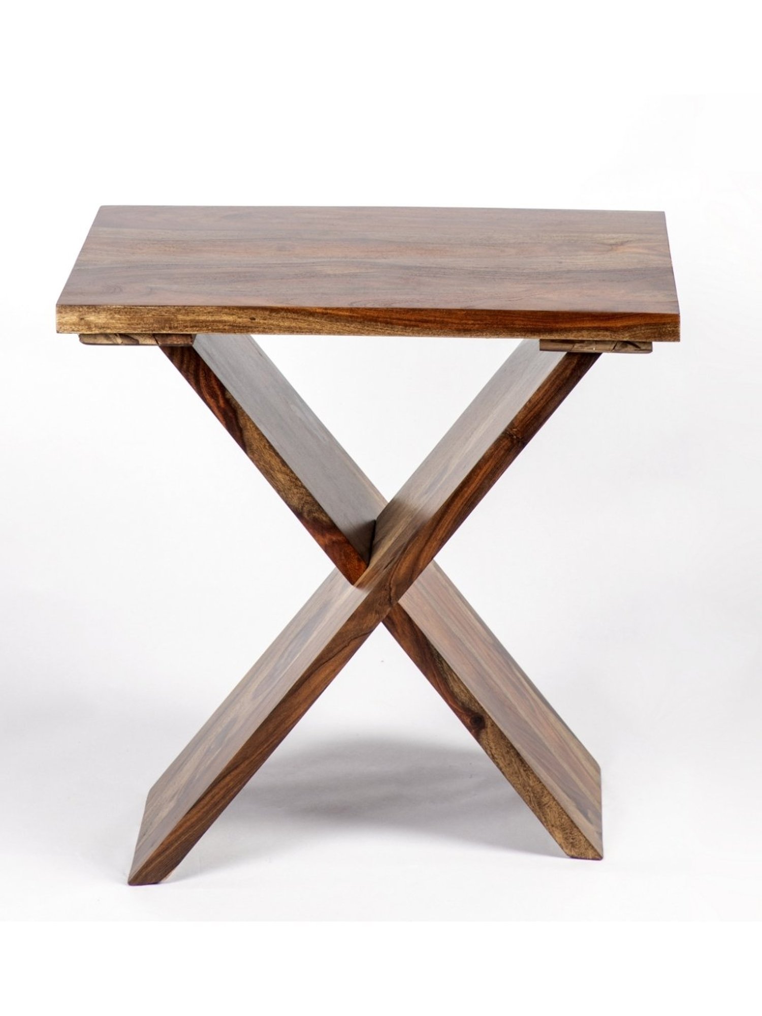 Ikiriya Darcy Solid Brown Wood Coffee Table Teak Finish