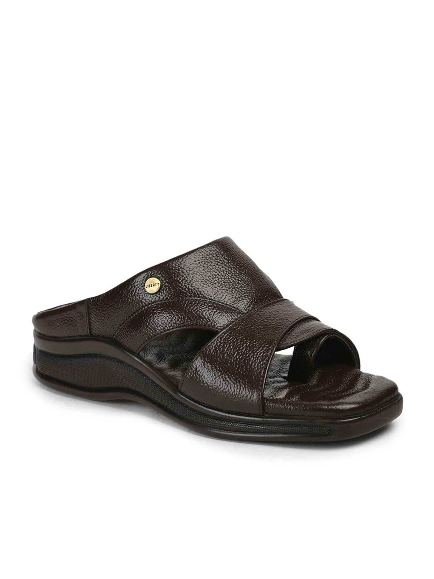 Healers by Liberty Men's Brown Toe Ring Sandals