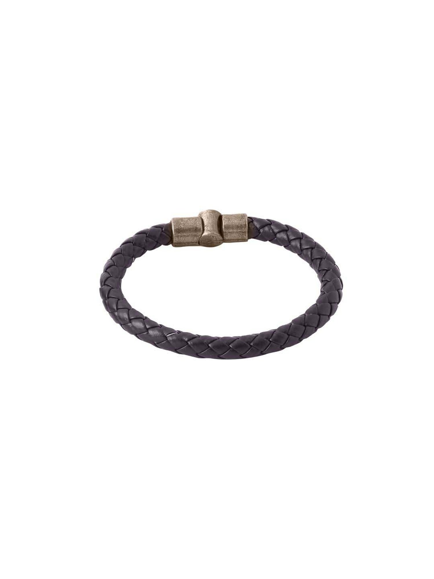 NVR Brown Leather Bracelet for Men