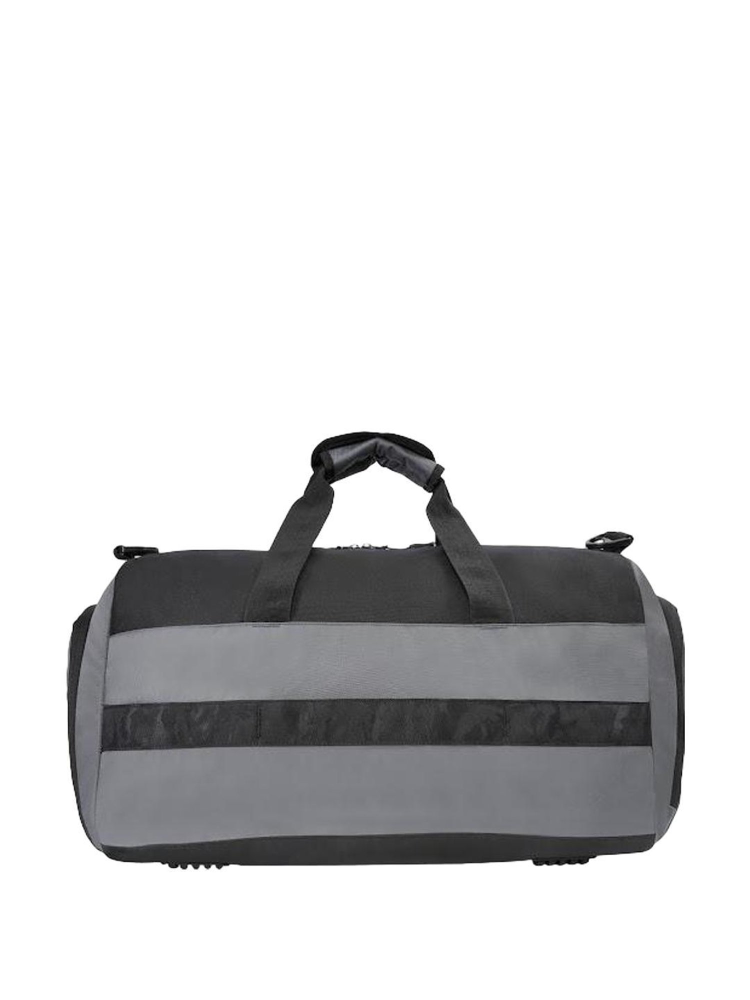 Aeropostale Granger Grey & Black Polyester Color Block Duffle Bag