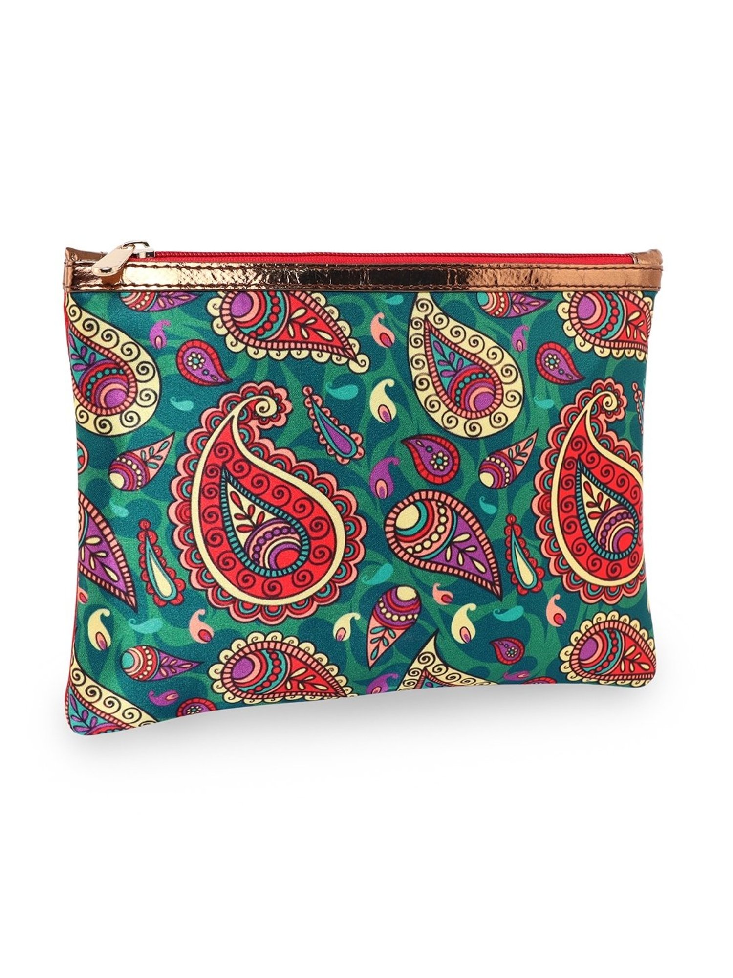 Sabhyata Paisley Multicolor Printed Small Pouch for Women