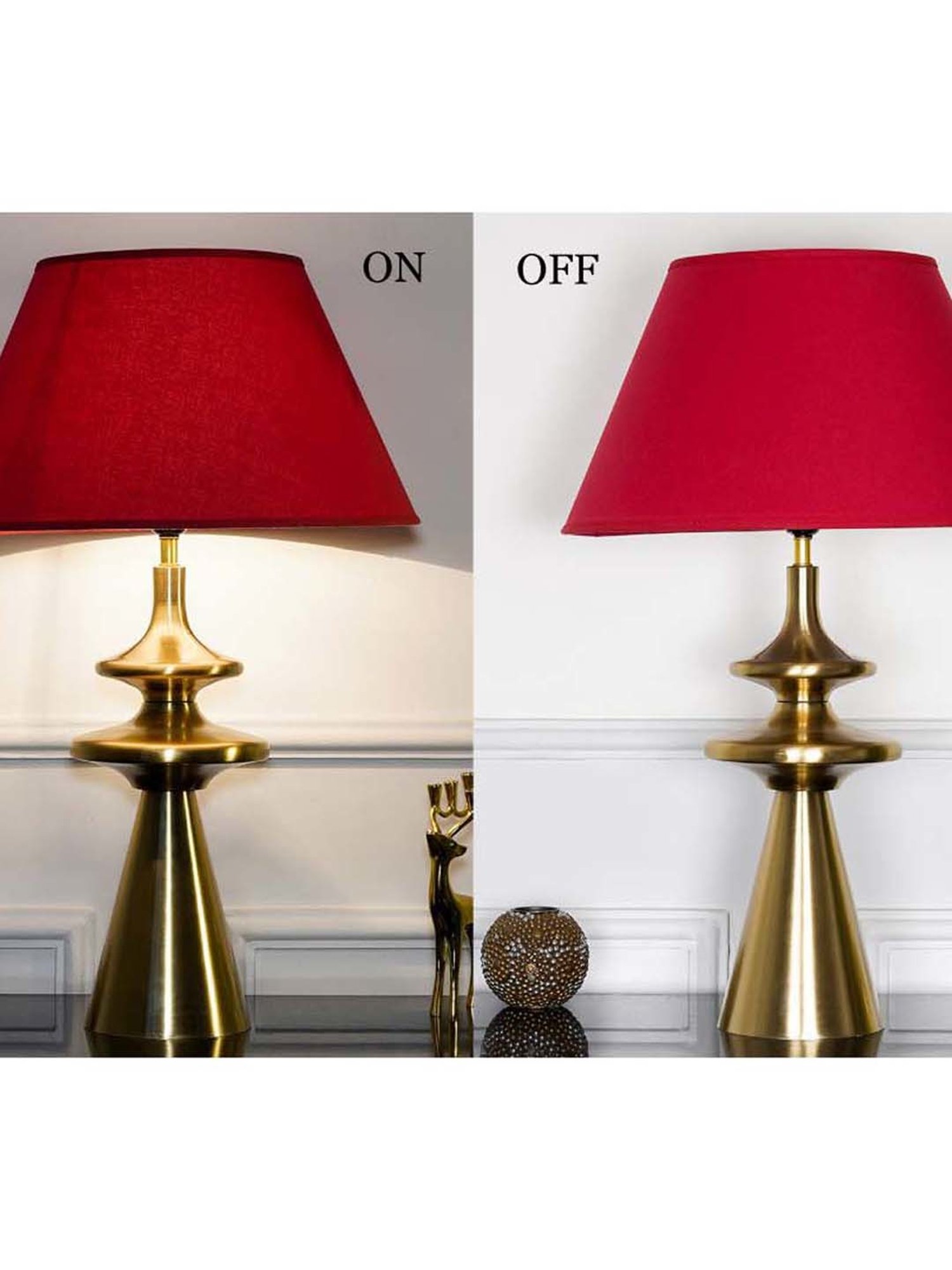 Kapoor E Illuminations Green Study Table Lamp - Set of 1