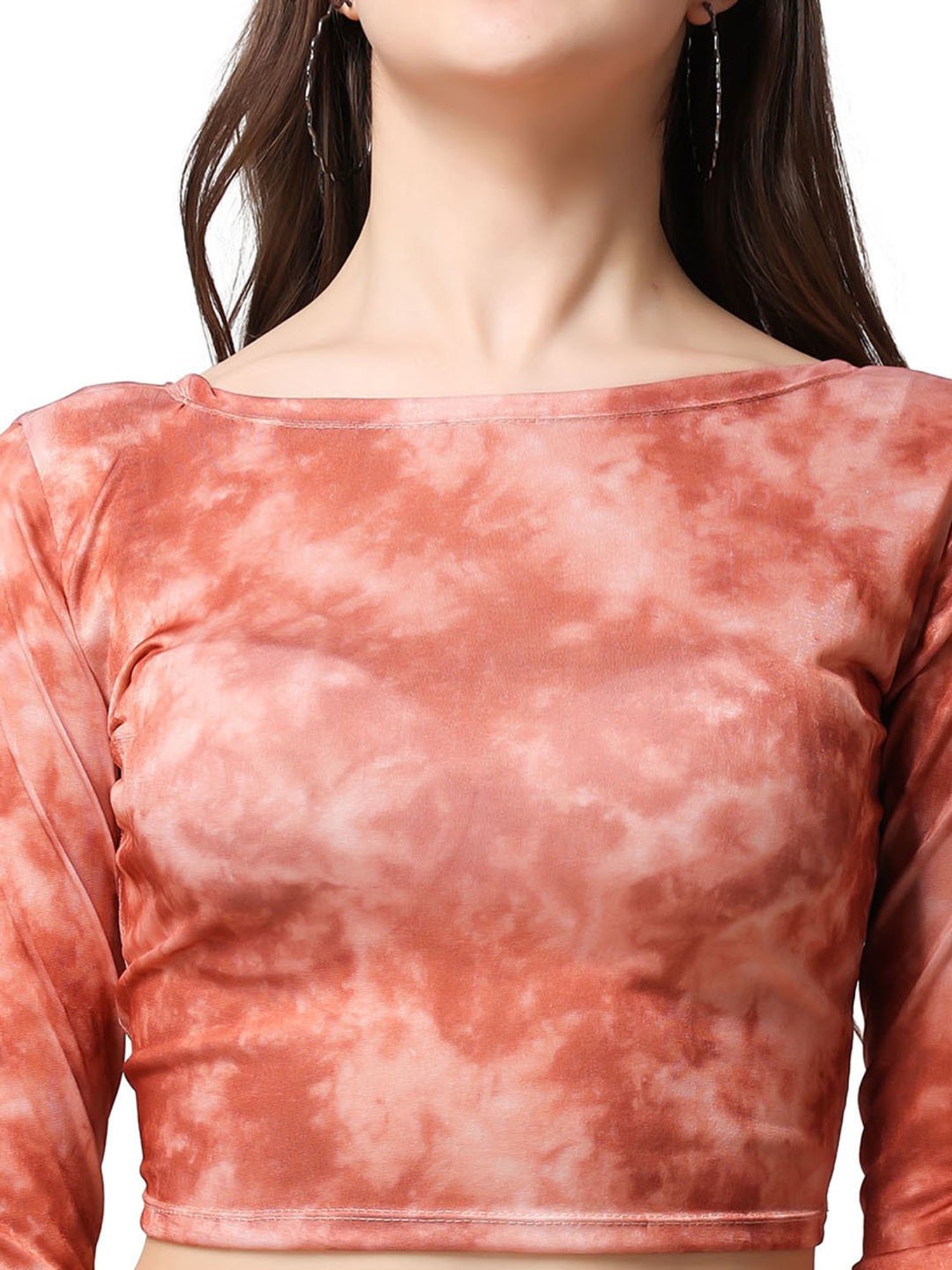 Cation Rust Tie-Dye Crop Top