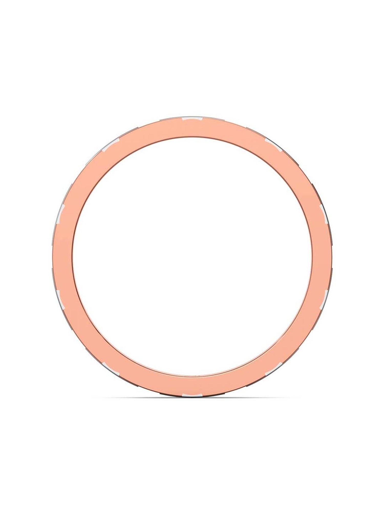 Malabar Gold and Diamonds 950 Platinum & 0.02 ct Diamond Ring