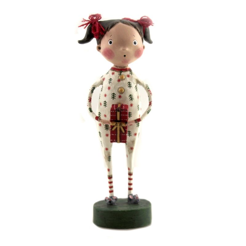 Lori Mitchell 6.25" Jenny's Christmas Jammies Mouse Slippers Christmas  -  Decorative Figurines