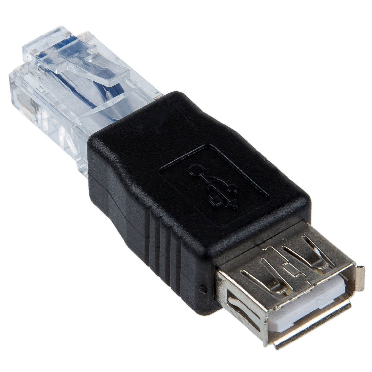 1 Pcs USB a Female to Mini USB B 5 Pin Male Adapter & 1 Pcs Female USB a to Male Ethernet RJ45 Plug Adapter