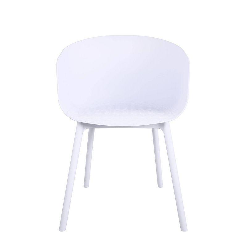 York 2pk XL Indoor/Outdoor Dining Chairs - White - Novogratz