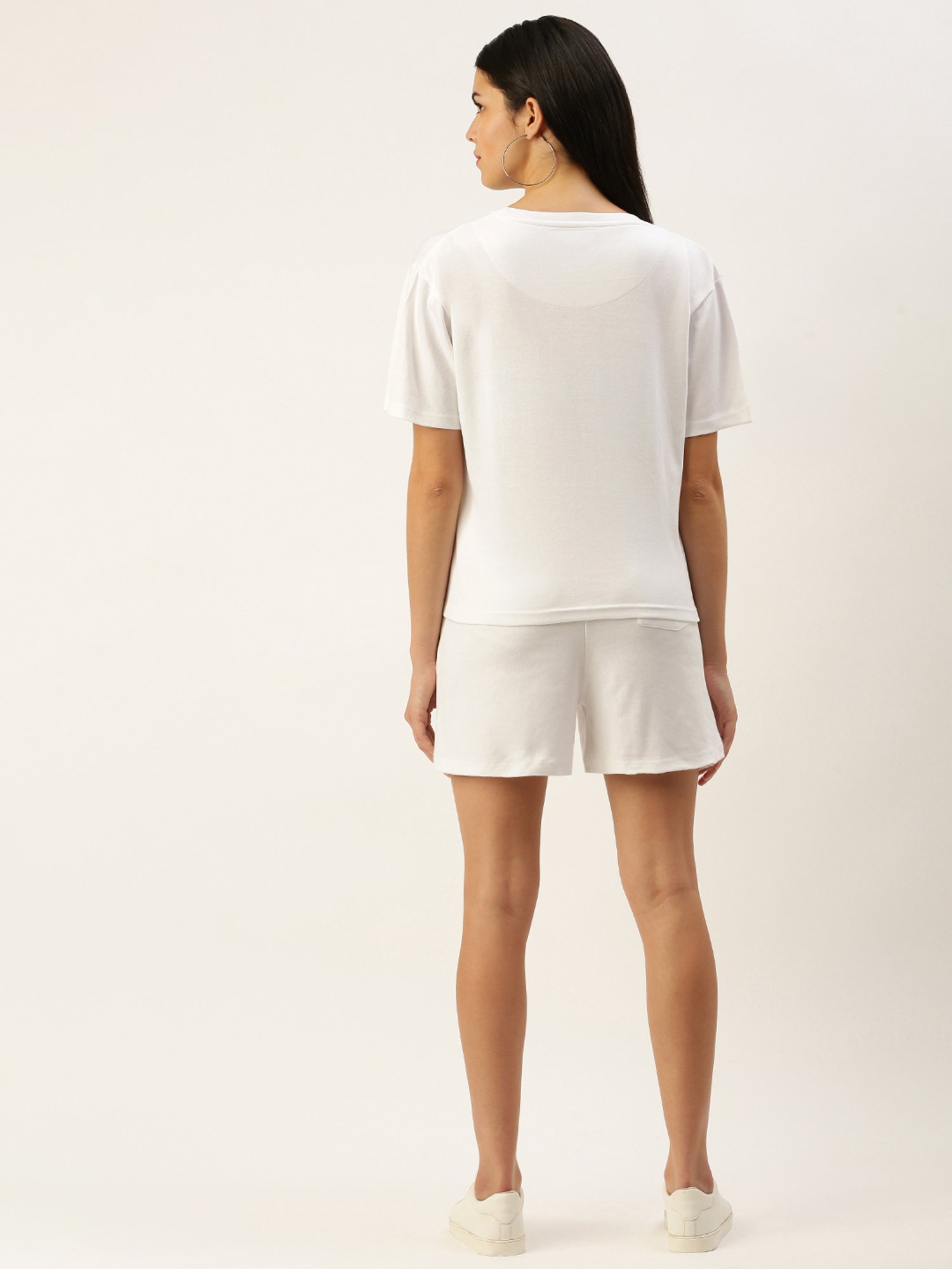 Bene Kleed White Cotton Mini Co-Ord Set