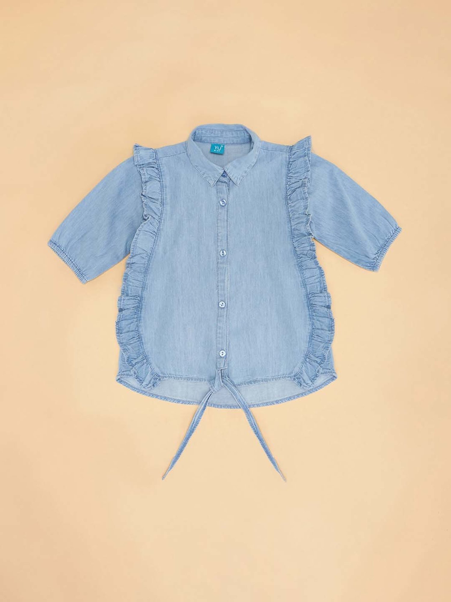 Kidsville Green Cotton Printed T-Shirt