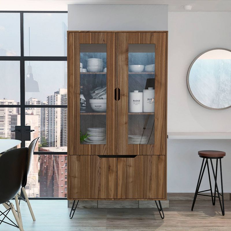 Wood 2 Door Storage Cabinet in White-Pemberly Row