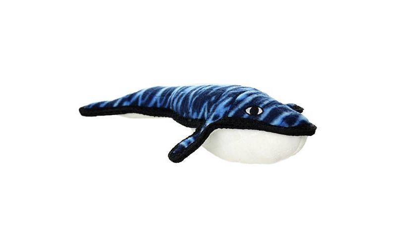 Tuffy Ocean Creature Whale Dog Toy - Blue - L