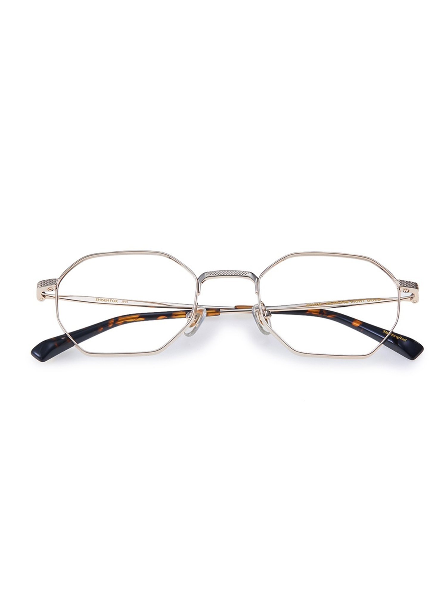 Shisen Fox Okita Light Gold Hexagon Unisex Blue Filter Computer Lenses -51 mm