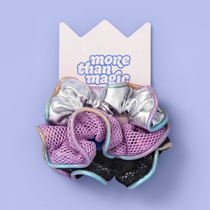 Kids' 3pk Mesh Dance Twister Hair Elastic Set - More Than Magic™