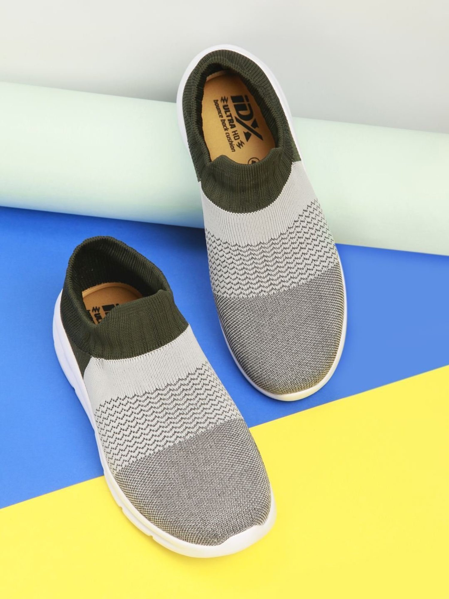 ID Men's Steel Grey Running Shoes