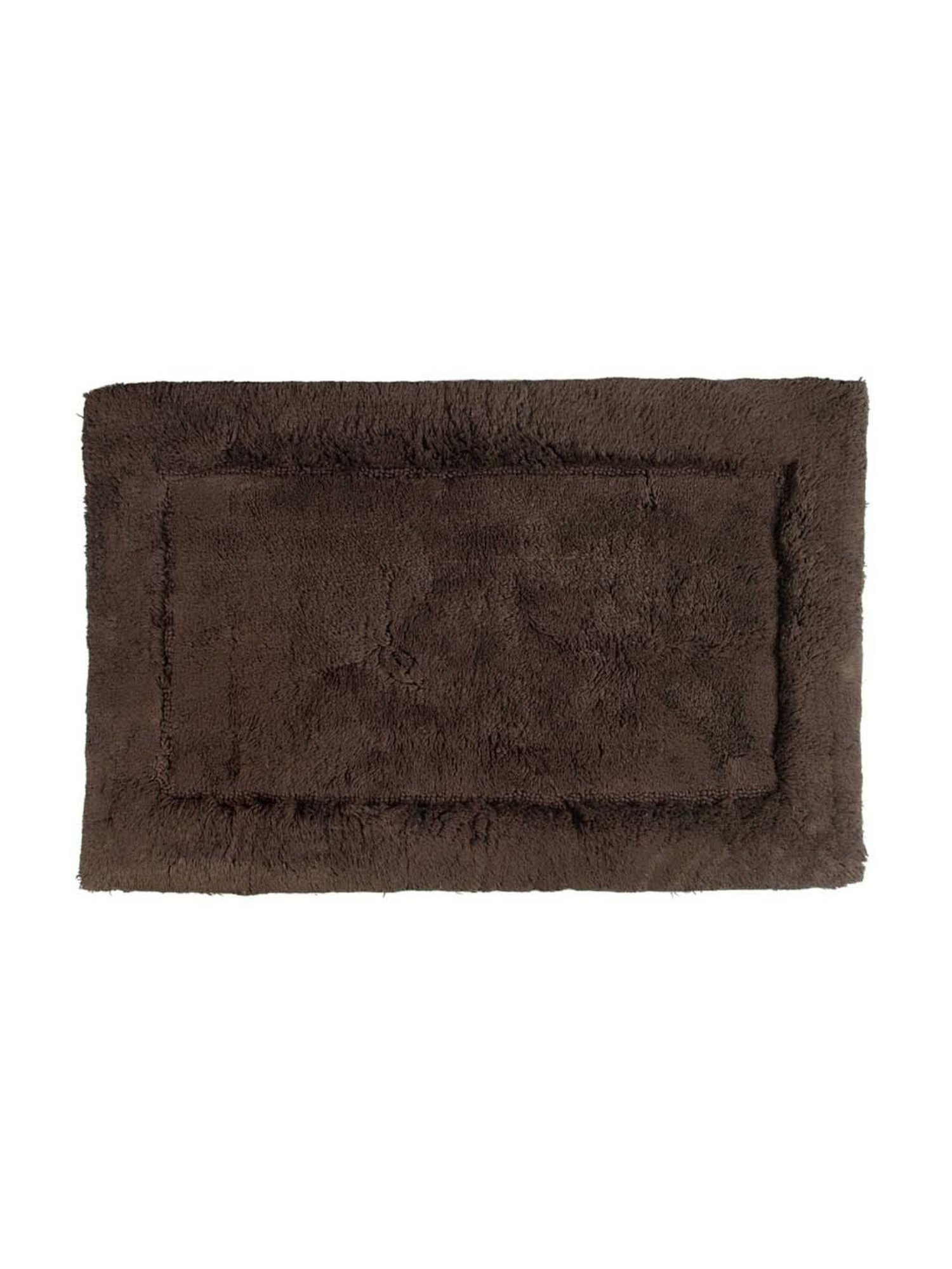 SPACES Dark Brown Cotton Hygro Small Bath Mat