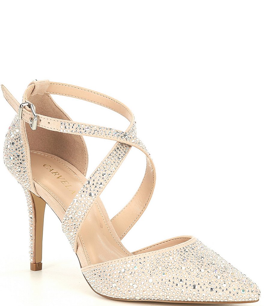 Carvela Kross Jewel 2 Fabric Rhinestone Embellished Pumps
