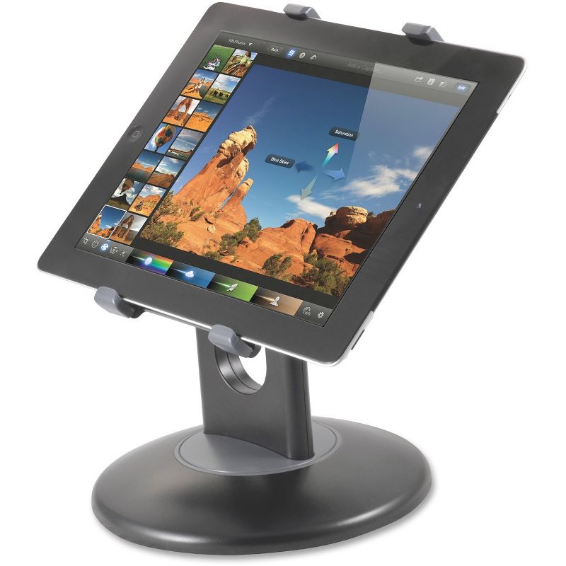 Kantek 7"-10" Tablet Stand - Horizontal, Vertical - ABS Plastic - 1 Each - Black