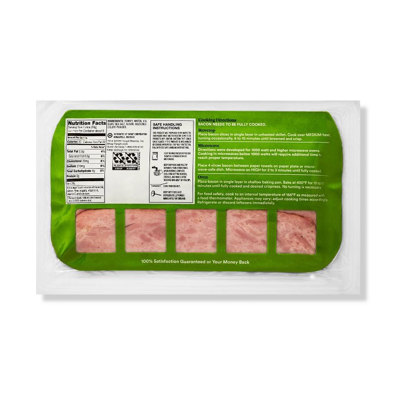 Applewood Smoked Uncured Turkey Bacon - 8oz - Good & Gather™