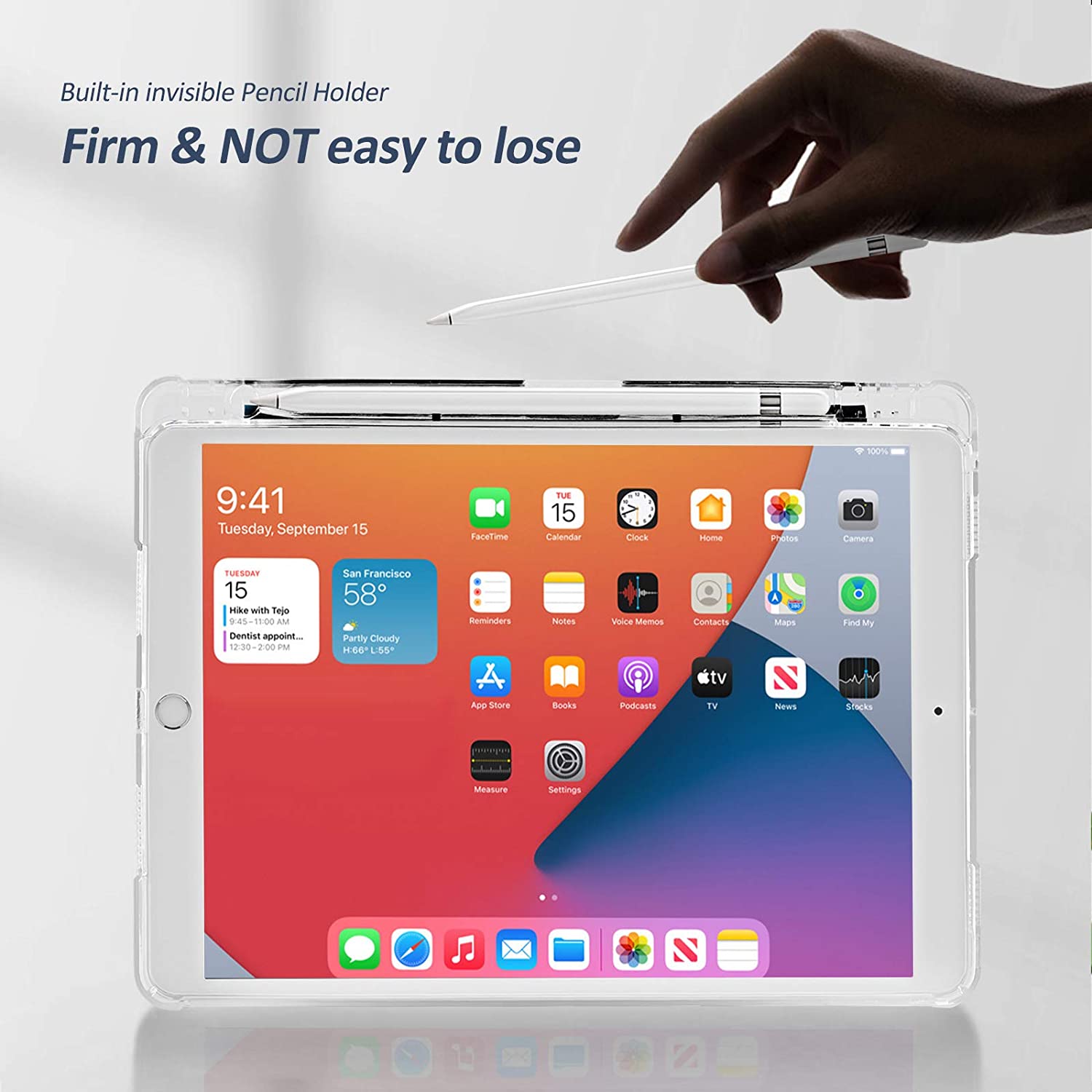 Mazepoly Compatible for Apple iPad 10.2 inch 8th/7th Generation 2020/2019 Case with Apple Pencil Holder, Slim Soft Silicone Smart Trifold Stand Protective Cover Case (Dark Green)