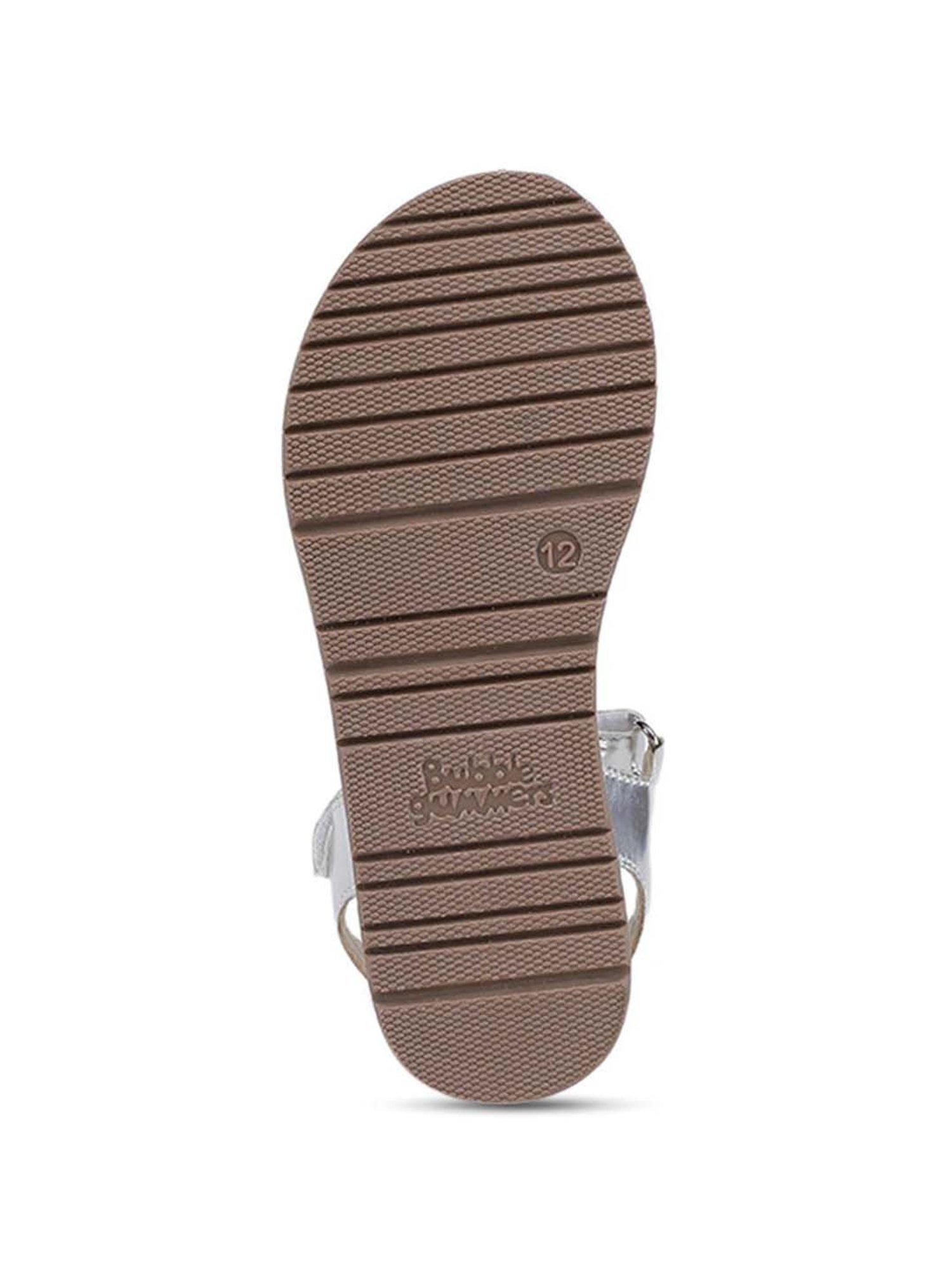 Bubblegummers by Bata Kids Silver Ankle Strap Sandals